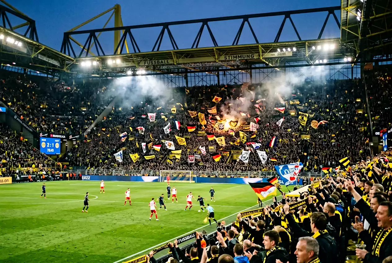Bundesliga Wetten – Fußballstadion mit deutschen Fans