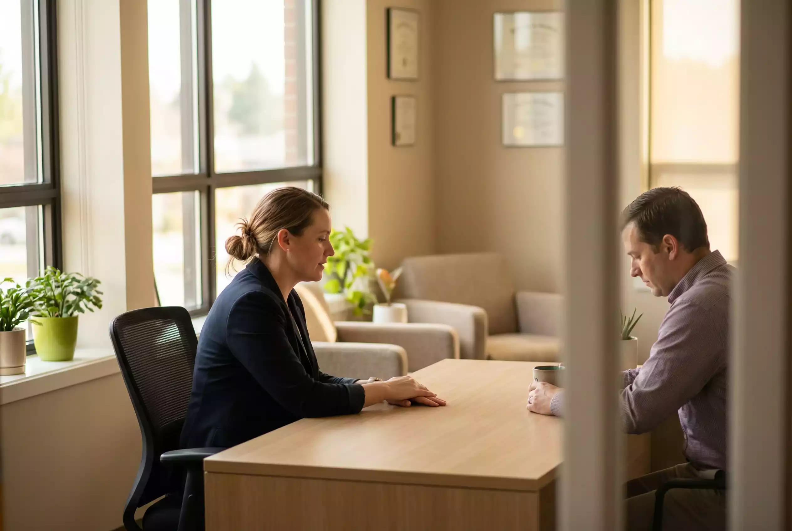 Beratungsgespräch zum Thema verantwortungsvolles Spielen